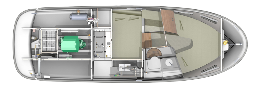 Nimbus 305 Coupe layout 4