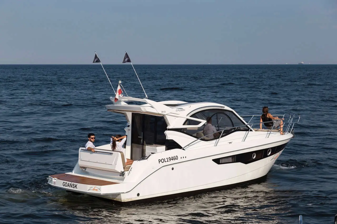 A white yacht named 