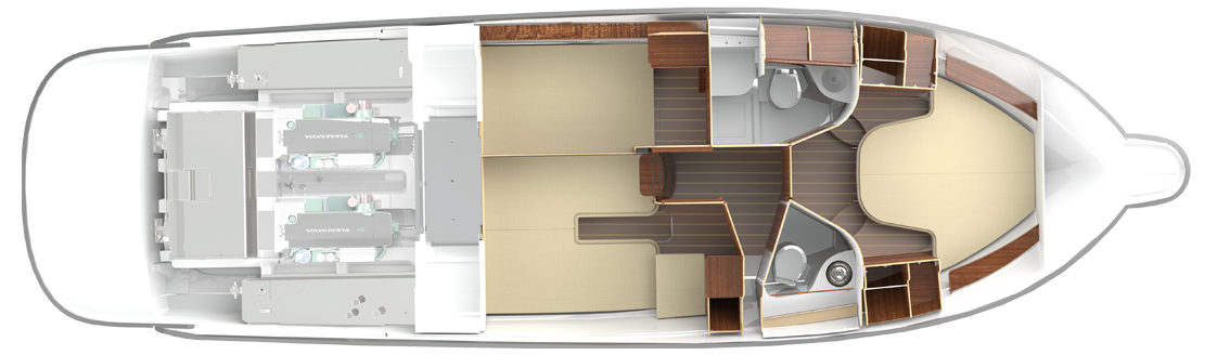 Nimbus 405 Coupe layout 3