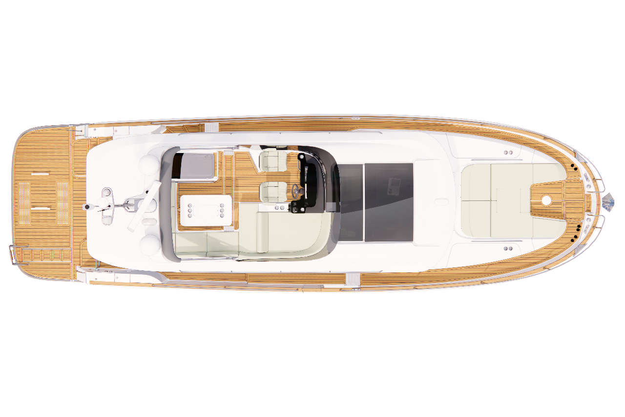 Nimbus 495 Flybridge layout 1