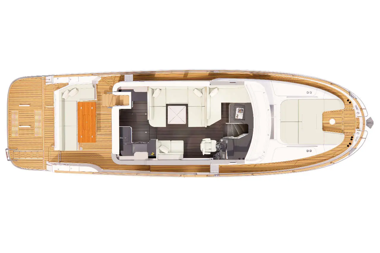 Nimbus 495 Flybridge layout 2
