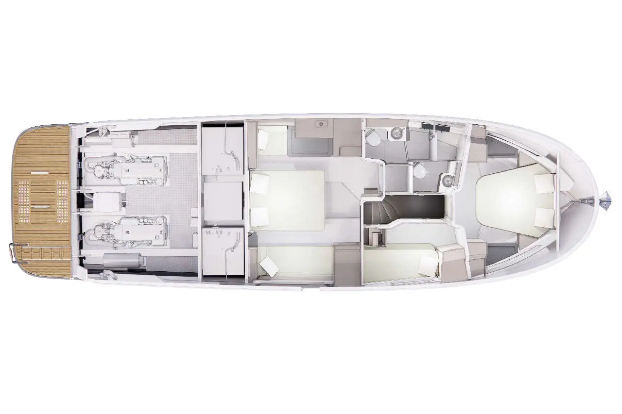 Nimbus 495 Flybridge layout 3