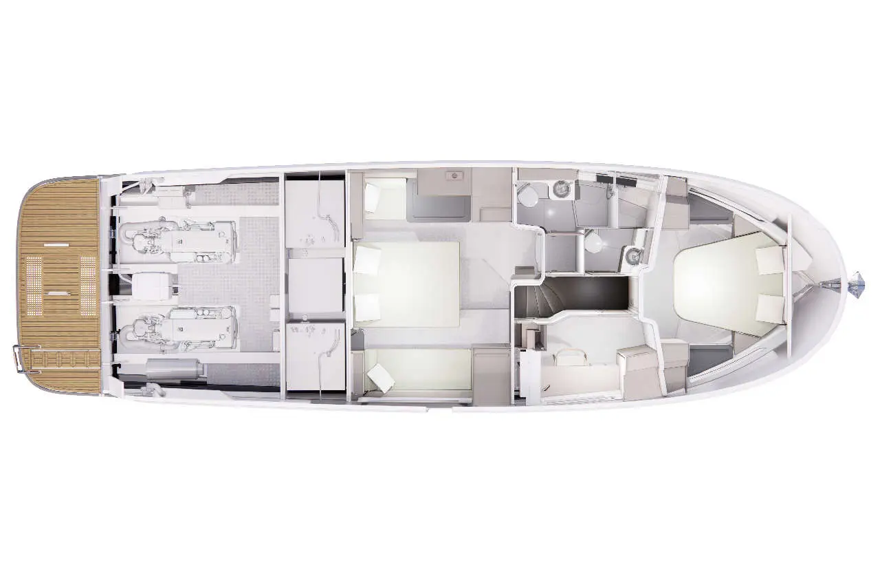Nimbus 495 Flybridge layout 4