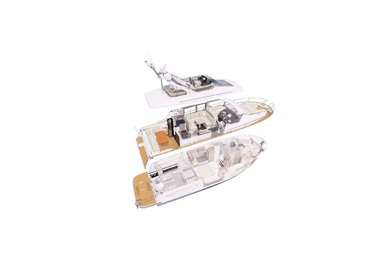 Nimbus 495 Flybridge layout 6