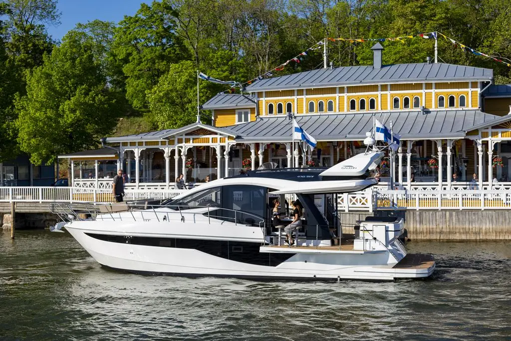 A white yacht named 