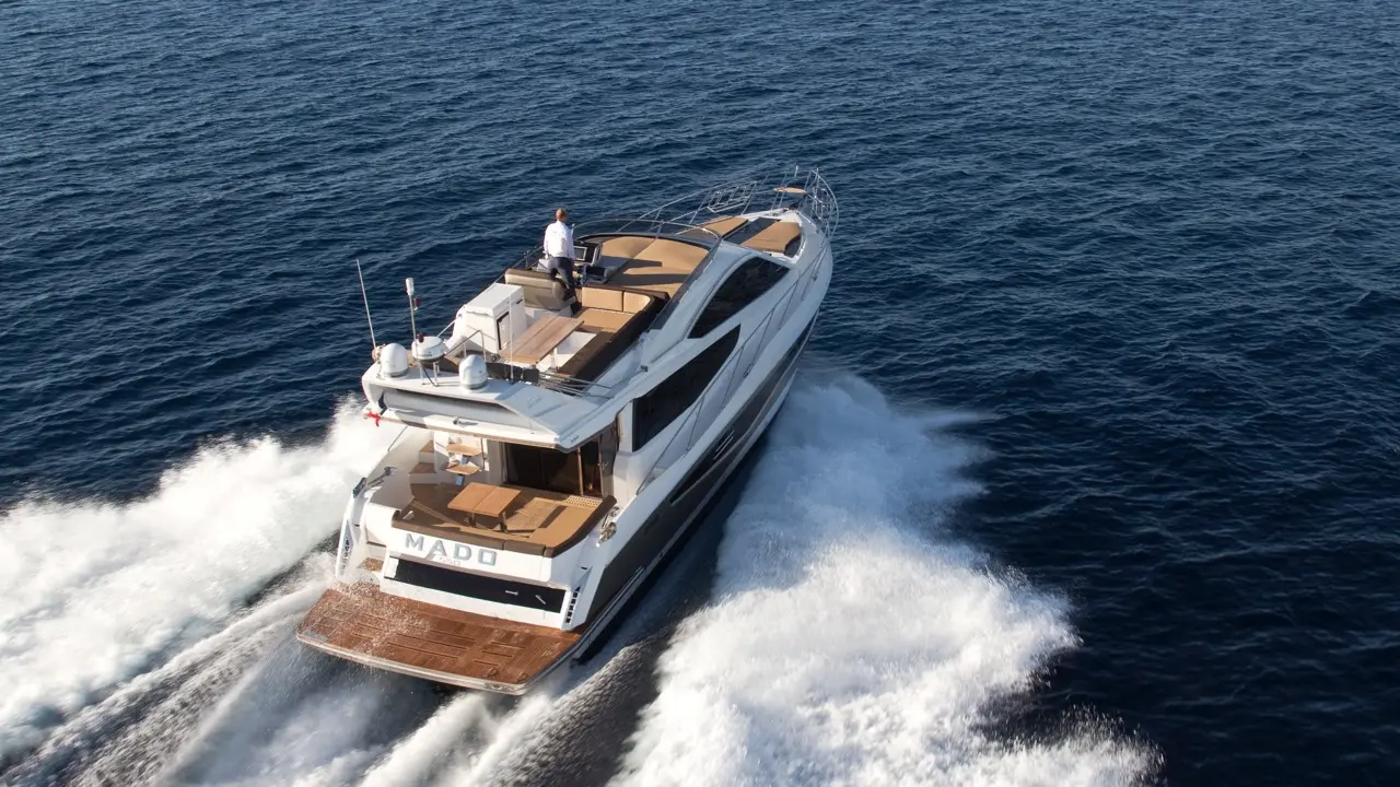 A luxury yacht named 