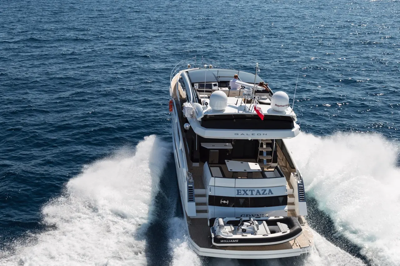 A luxury yacht named 