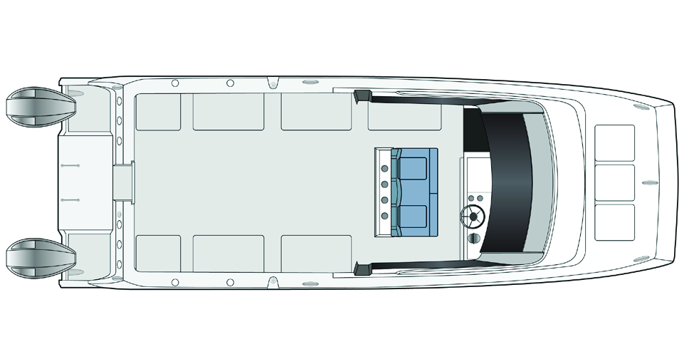 Aquila 28 Molokai Cuddy layout 2