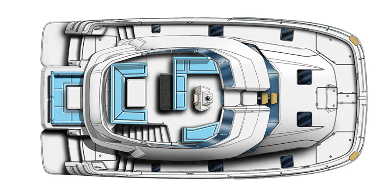 Aquila 44 Yacht layout 2