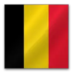 Flag of Belgium featuring vertical stripes of black, yellow, and red.