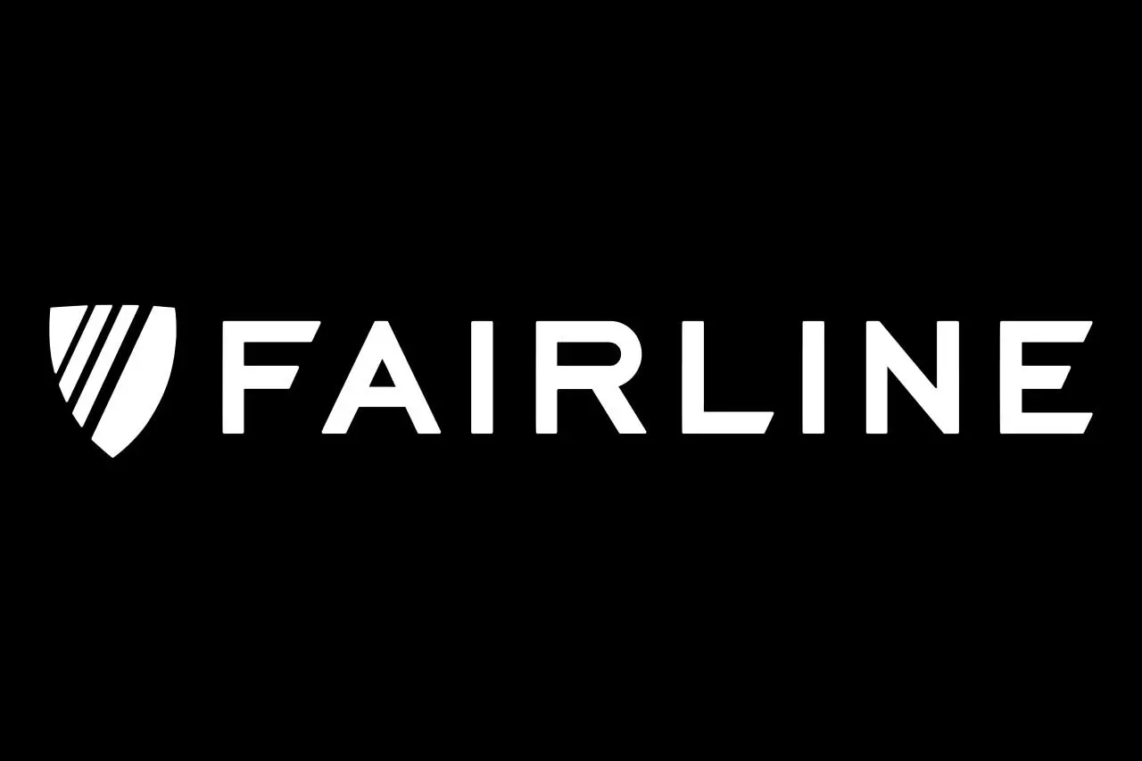 Fairline logo featuring a shield and the brand name 
