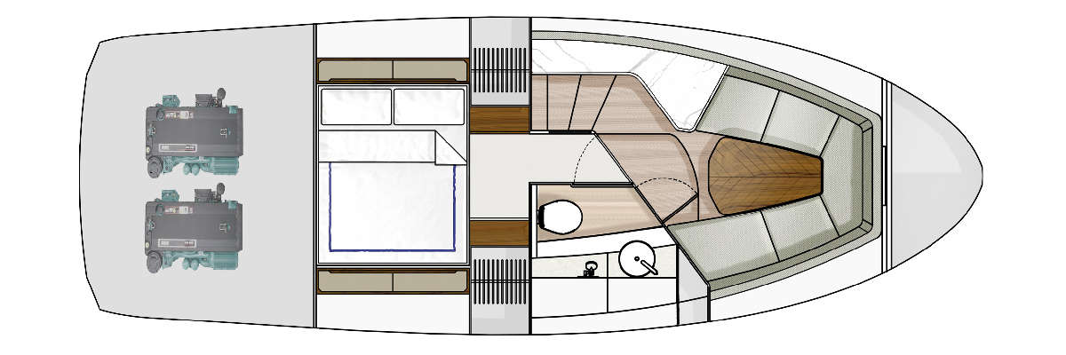 Fairline F//Line 33 layout 5