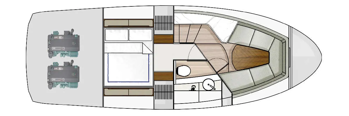 Fairline F//Line 33 layout 5