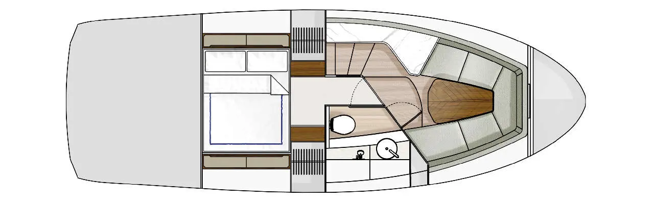 Fairline F//Line 33 layout 5