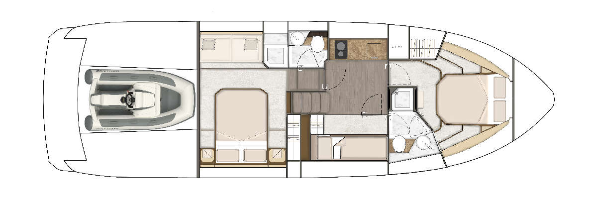 Fairline Targa 45 GT layout 1
