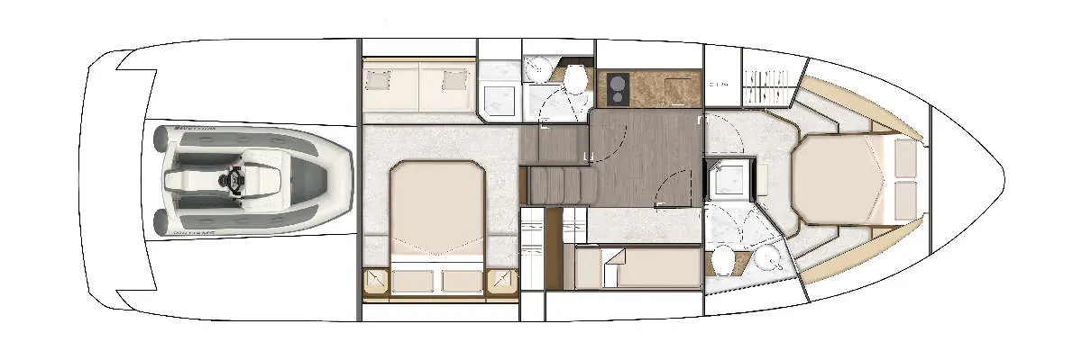 Fairline Targa 45 GT layout 1