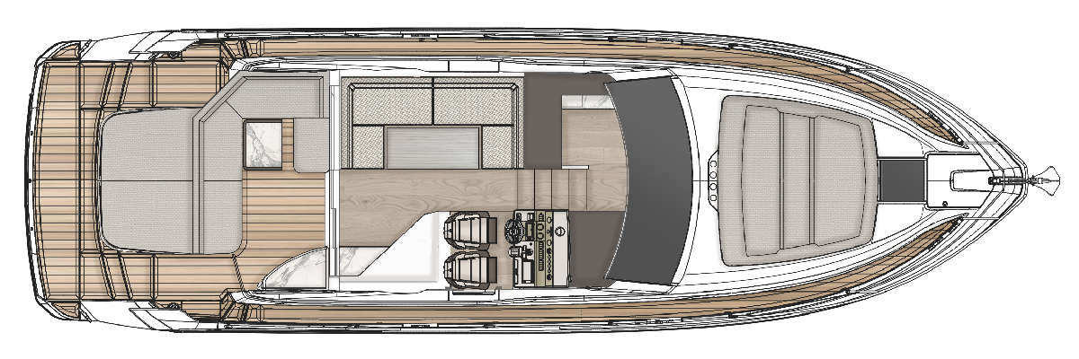 Fairline Targa 45 GT layout 4