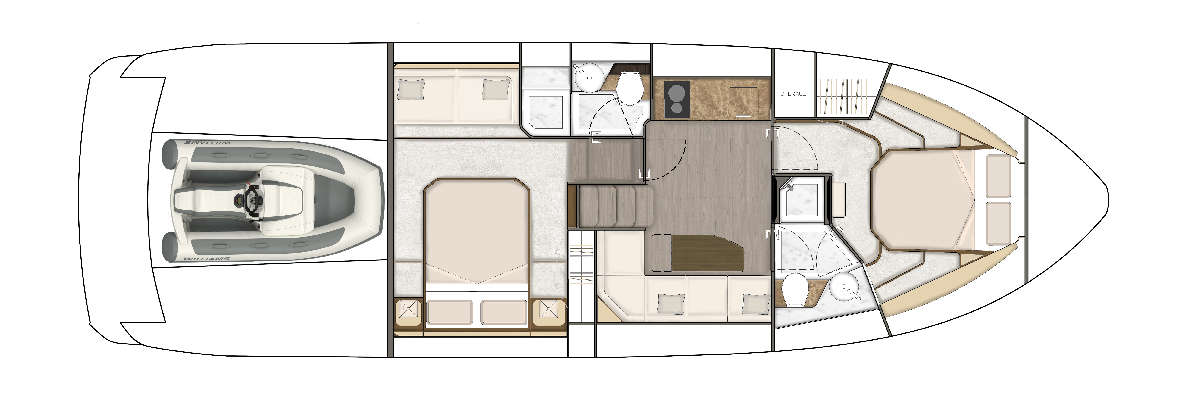 Fairline Targa 45 GT layout 6