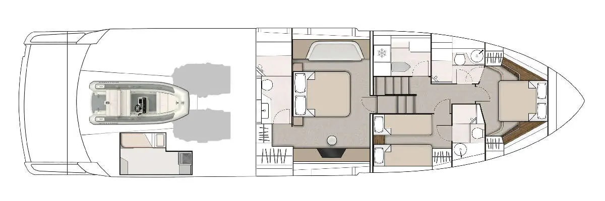 Fairline Phantom 65 layout 2