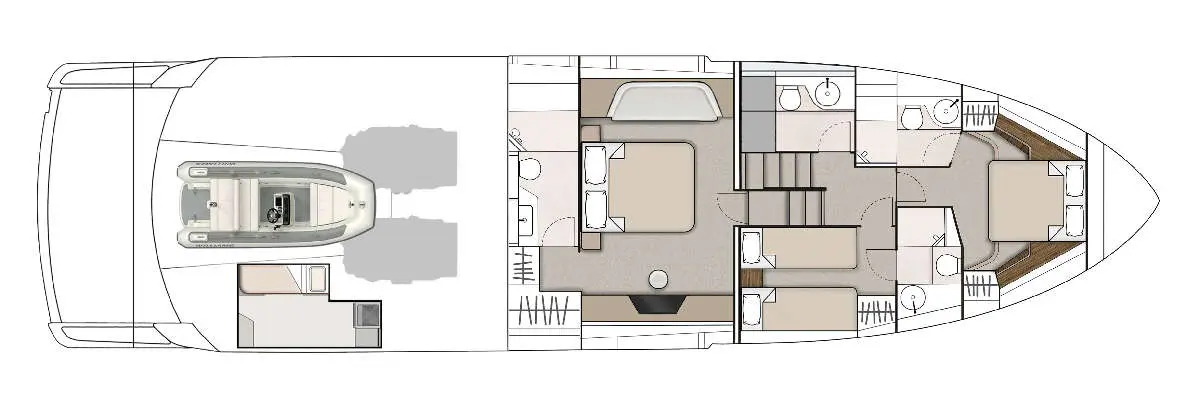 Fairline Phantom 65 layout 3