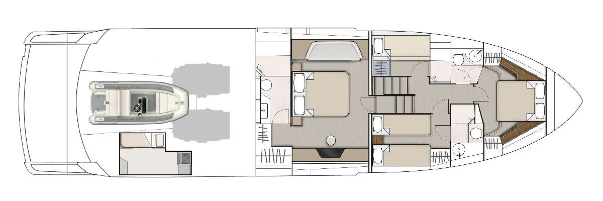Fairline Phantom 65 layout 4
