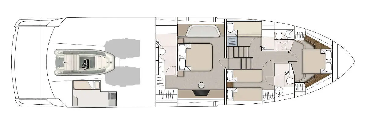 Fairline Phantom 65 layout 4