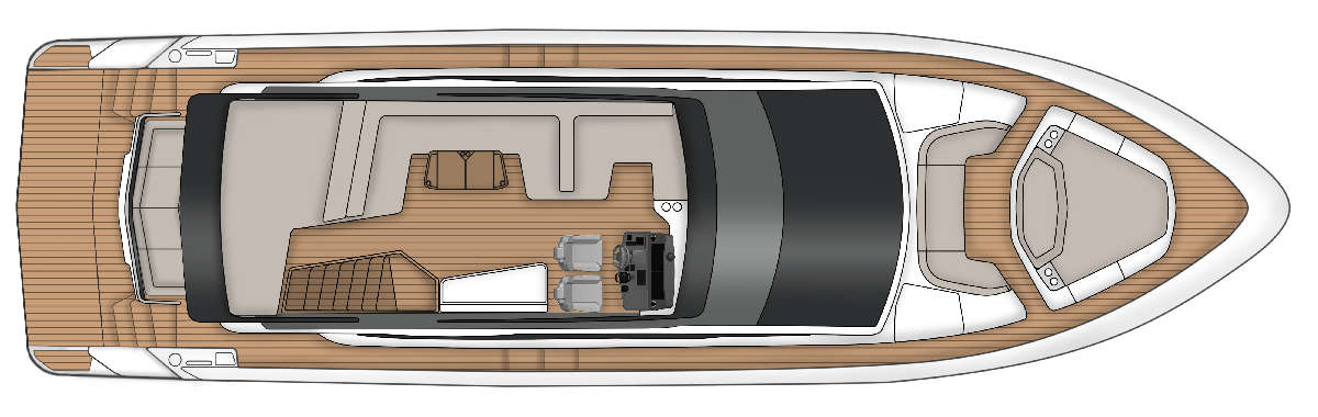 Fairline Squadron 58 layout 5