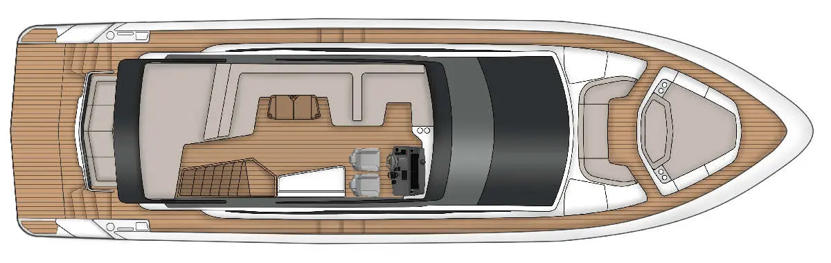 Fairline Squadron 58 layout 5
