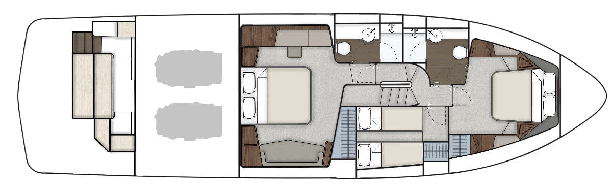 Fairline Squadron 58 layout 8