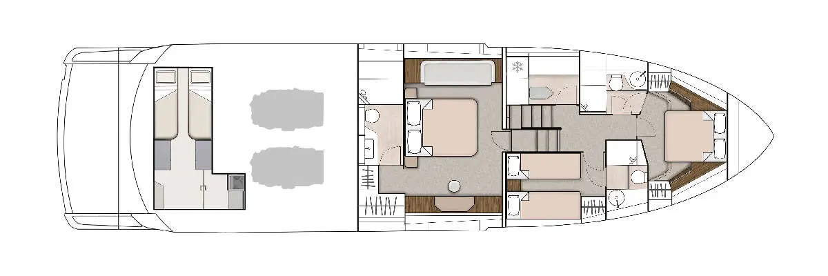 Fairline Squadron 68 layout 1