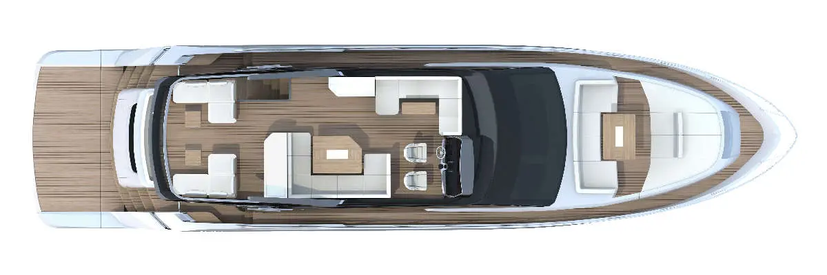 Fairline Squadron 68 layout 5