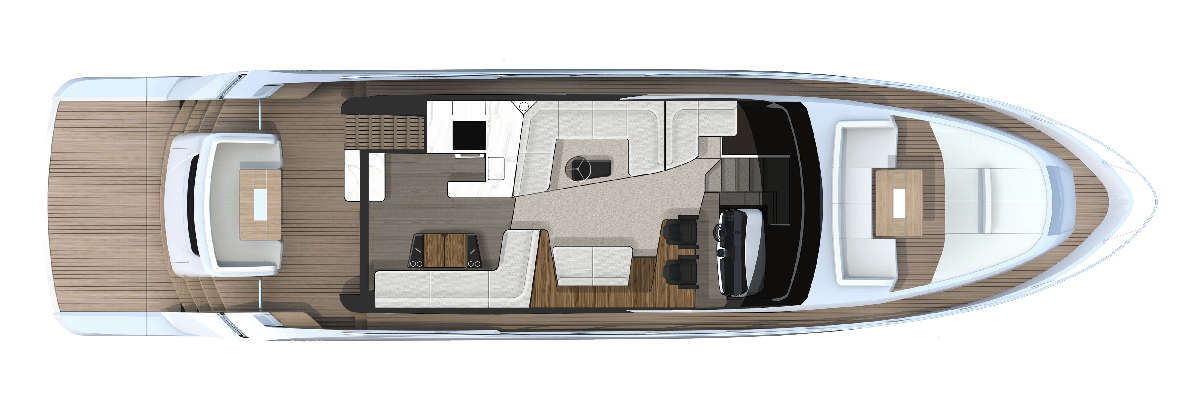 Fairline Squadron 68 layout 6