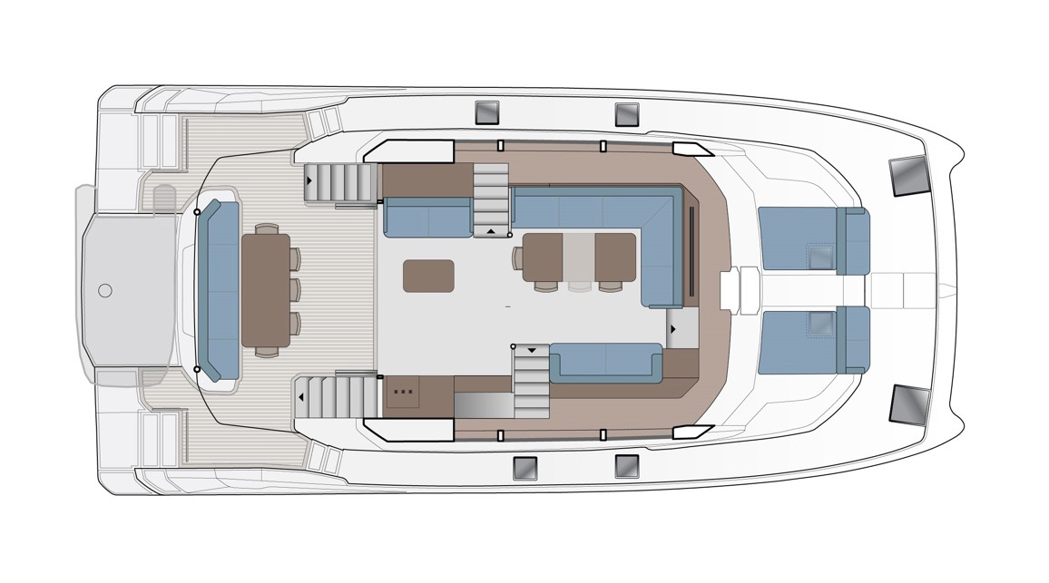 Aquila 54 Yacht layout 8