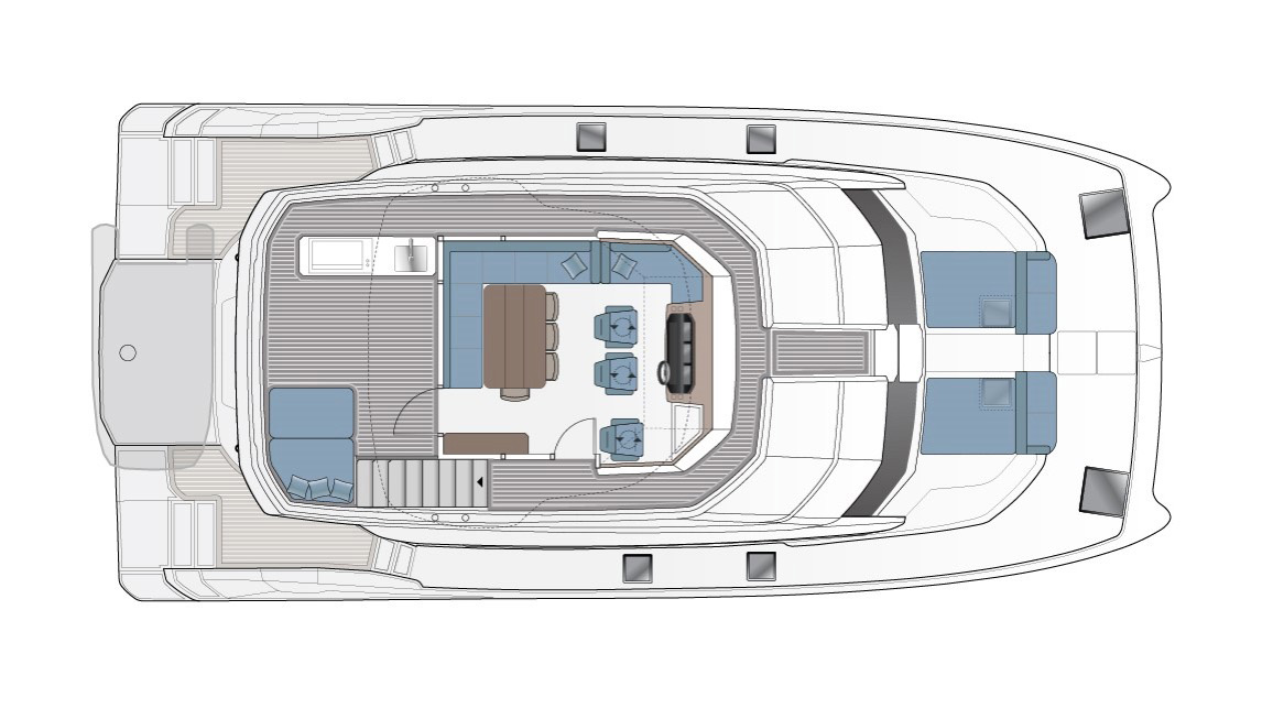 Aquila 54 Yacht layout 10